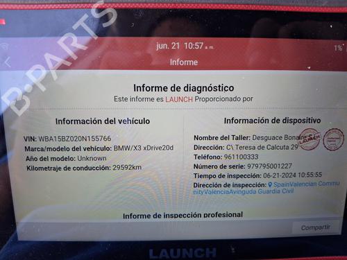 Motor BMW X3 (G01, F97, G08)  | BP20127020M1 