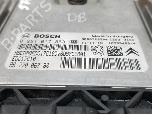Engine control unit (ECU) PEUGEOT PARTNER Box Body/MPV 1.6 HDi / BlueHDi 75 | BP19398837M57 