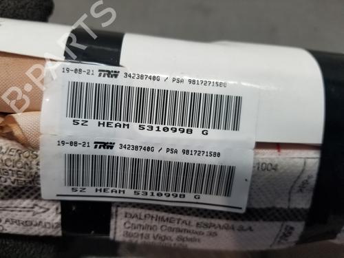 Left curtain airbag PEUGEOT RIFTER 1.5 BlueHDi 100 | BP24196490C11