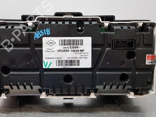 Instrument cluster RENAULT CAPTUR I (J5_, H5_) 0.9 TCe 90 | BP9664566C47 