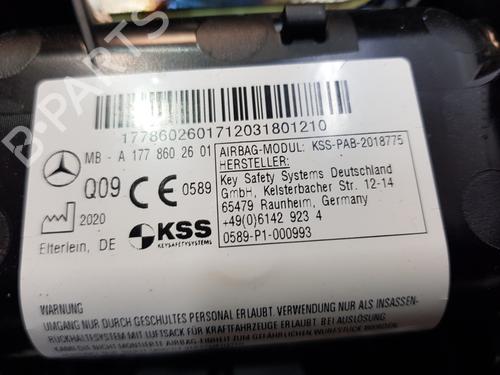 Airbag Kit MERCEDES-BENZ A-CLASS (W177) A 200 d (177.012) | BP29943643C86