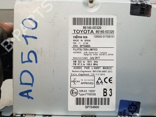 Display monitor TOYOTA YARIS (_P13_) 1.5 Hybrid (NHP130_) | BP28023881C48 