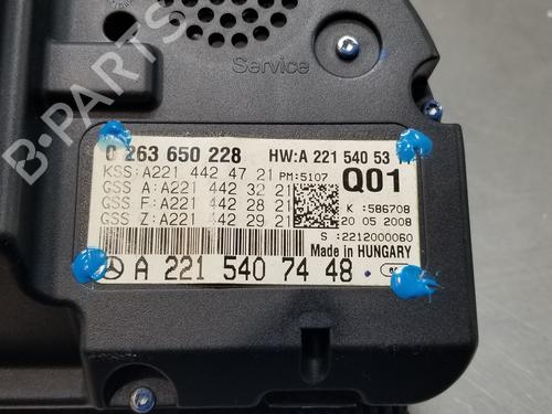Instrument cluster MERCEDES-BENZ S-CLASS (W221, V221)  | BP18012306C47 