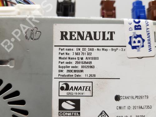 Radio RENAULT MEGANE IV Hatchback (B9A/M/N_) 1.3 TCe 140 (B9NB) | BP23427683E6 