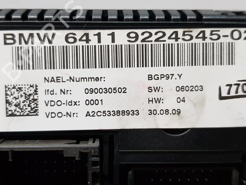 Climate control BMW X1 (E84)  | BP8593943I5 