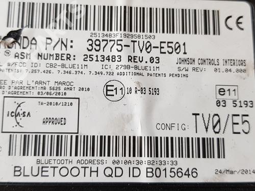 Electronic module HONDA CIVIC X Hatchback (FC_, FK_)  | BP9582020M83 
