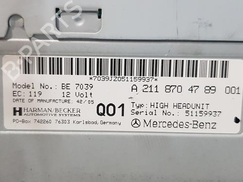 Radio MERCEDES-BENZ CLS (C219) CLS 350 (219.356) | BP17973376E6