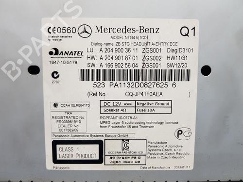 Radio MERCEDES-BENZ GLK-CLASS (X204)  | BP29708800E6 