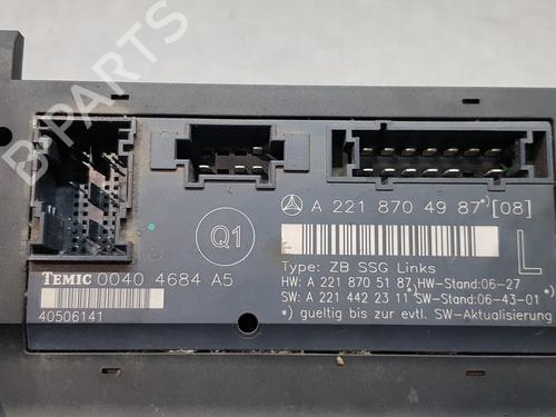 Control unit MERCEDES-BENZ S-CLASS (W221, V221)  | BP18323079M11 