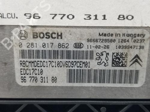 Engine control unit (ECU) CITROËN C4 II (NC_)  | BP19399858M57 