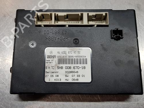 Control unit MERCEDES-BENZ S-CLASS (W221, V221)  | BP18040519M11 