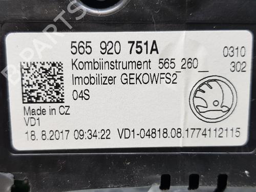 Instrument cluster SKODA KODIAQ I (NS6, NS7, NV7) 2.0 TDI | BP17490188C47 