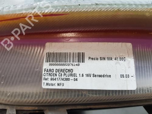 Right headlight CITROËN C3 Pluriel (HB_)  | BP29131012C29 
