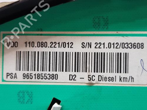 Instrument cluster PEUGEOT 407 SW (6E_, 6D_) 2.0 HDi 135 | BP12230177C47 