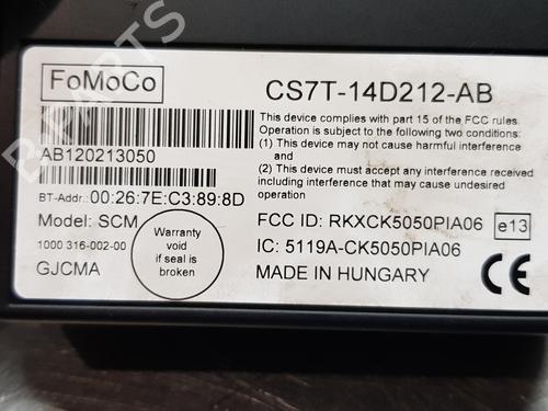 Module électronique FORD FIESTA VI (CB1, CCN)  | BP19677615M83 