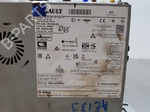 Radio RENAULT MEGANE IV Hatchback (B9A/M/N_)  | BP29424624E6 