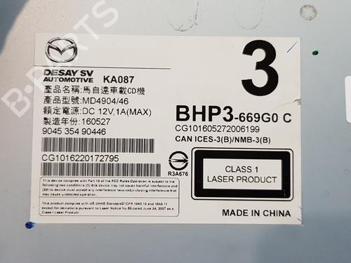 Bilradio MAZDA 3 (BM, BN) 2.2 D | BP20214321E6 
