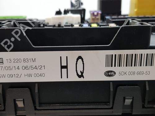 Fuse box OPEL ZAFIRA / ZAFIRA FAMILY B (A05)  | BP17895586E1 