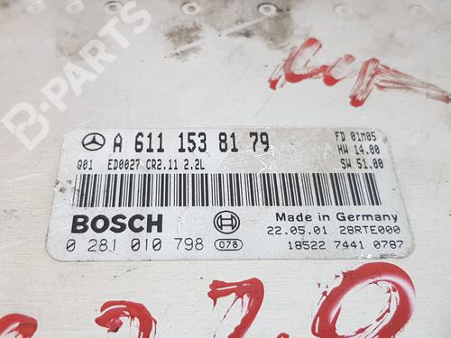 Engine control unit (ECU) MERCEDES-BENZ C-CLASS Coupe (CL203) C 220 CDI (203.706) | BP11396503M57 