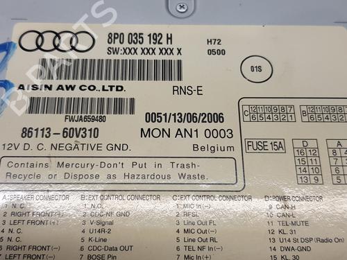 Radio AUDI A3 (8P1)  | BP16473789E6 