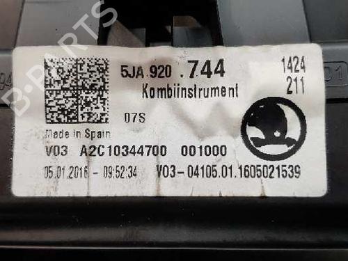Instrument cluster SKODA RAPID (NH3, NK3, NK6) 1.6 TDI | BP13019590C47 