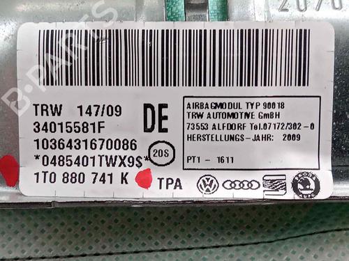 Left curtain airbag VW TOURAN (1T1, 1T2) 2.0 TDI 16V | BP18262959C11