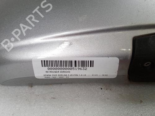 Ryggespeil høyre HONDA CIVIC VII Hatchback (EU, EP, EV) 1.4 iS (EP1, EU5, EU7) | BP20661062C27 
