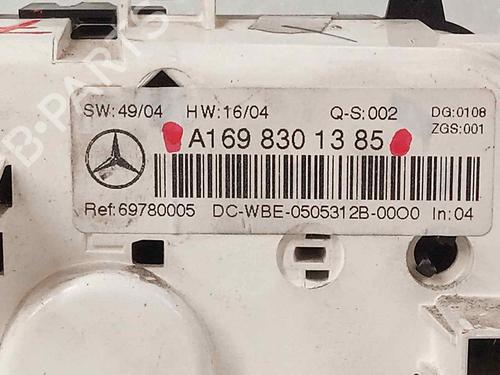 Climate control MERCEDES-BENZ A-CLASS (W169) A 180 CDI (169.007, 169.307) | BP18099725I5