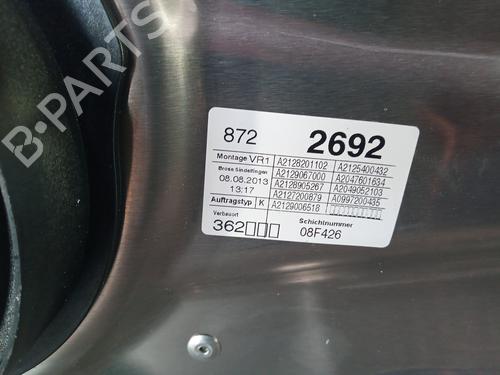 Front right window mechanism MERCEDES-BENZ E-CLASS (W212) E 300 Hybrid / BlueTEC Hybrid (212.098) | BP10118005C23 