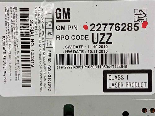 Radio CHEVROLET CRUZE Hatchback (J305)  | BP18064102E6 