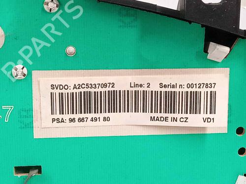Instrument cluster PEUGEOT 207 (WA_, WC_) 1.6 HDi | BP11689831C47 