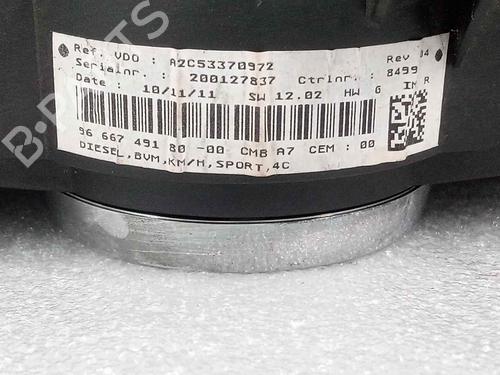 Instrument cluster PEUGEOT 207 (WA_, WC_) 1.6 HDi | BP11689831C47 