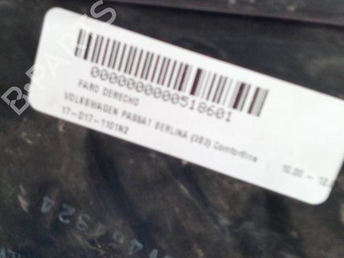 Scheinwerfer rechts VW PASSAT B5.5 (3B3) 1.9 TDI | BP18307624C29 