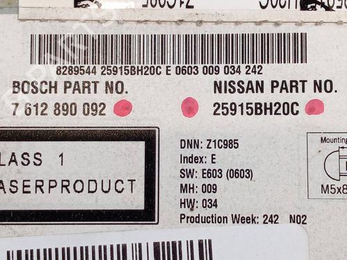 Radio NISSAN QASHQAI I (J10, NJ10) 2.0 dCi | BP20512569E6 