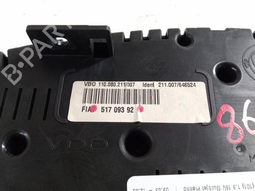 Instrument cluster LANCIA YPSILON (843_) 1.3 JTD (843.AXD11, 843.AXD1A) | BP27236216C47 