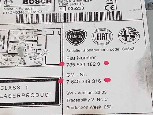 Radio FIAT 500 (312_) 1.2 LPG (312AXA1A) | BP18843919E6 