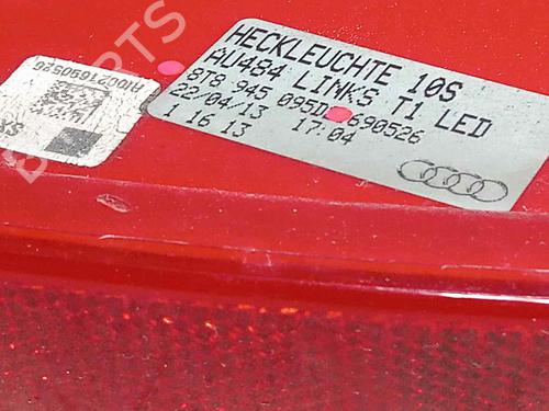Left taillight AUDI A5 Sportback (8TA) 2.7 TDI | BP16154574C34 
