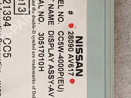Used Display monitor Display monitor NISSAN PRIMERA Hatchback (P12) 1.9 dCi (120 hp) 33427141 33427141