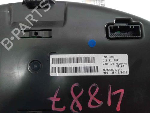 Instrument cluster RENAULT FLUENCE (L3_) 1.5 dCi (L30D, L30L, L306, L33F, L33L, L33M, L33V, L33W) | BP9999708C47 