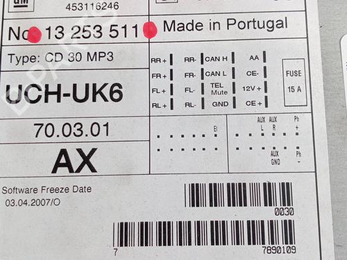 Radio OPEL VECTRA C GTS (Z02) 1.9 CDTI (F68) | BP20640925E6 
