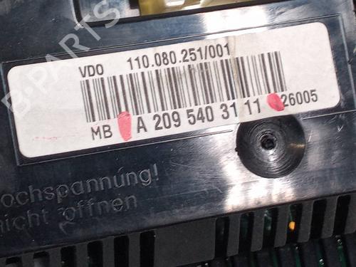 Instrument cluster MERCEDES-BENZ CLK (C209) CLK 200 Kompressor (209.342) | BP22398195C47 