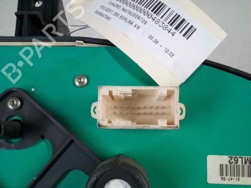 Instrument cluster PEUGEOT 206 Hatchback (2A/C) 1.4 HDi eco 70 | BP11045941C47 