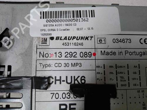 Radio OPEL CORSA D Hatchback Van (S07)  | BP14968960E6 