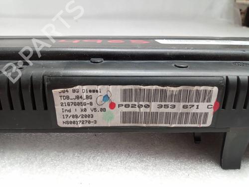 Instrument cluster RENAULT SCÉNIC II (JM0/1_) 1.5 dCi (JM0F) | BP15005801C47 