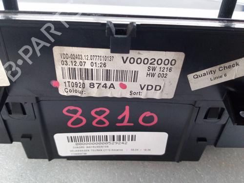 Kombinert Instrument VW TOURAN (1T1, 1T2)  | BP25904451C47 