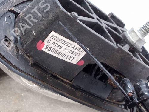 Right mirror PEUGEOT 3008 I MPV (0U_) 1.6 HDi | BP30625839C27