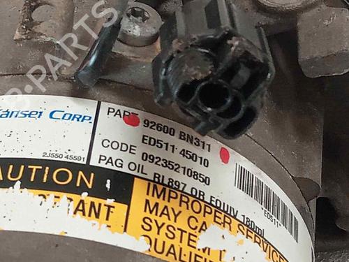 AC compressor NISSAN ALMERA TINO (V10) 2.2 dCi | BP26007247M34 