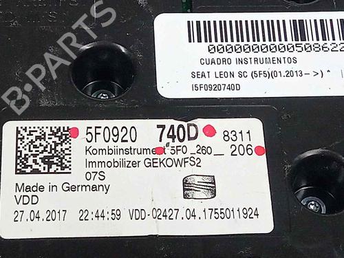 Instrument cluster SEAT LEON SC (5F5) 1.4 TSI | BP16076038C47 