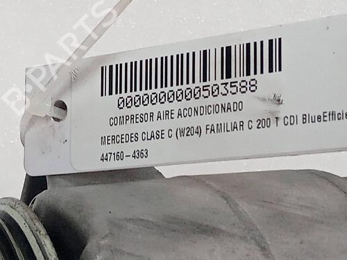 AC compressor MERCEDES-BENZ C-CLASS T-Model (S204) C 200 CDI (204.201) | BP15130363M34 