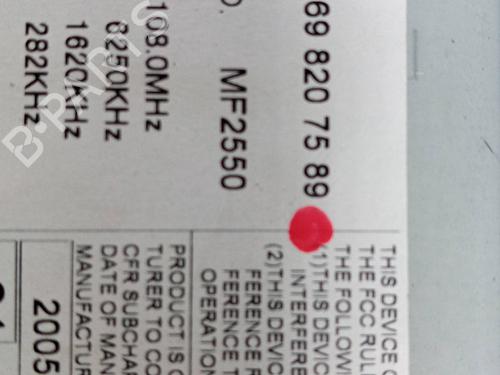 Radio MERCEDES-BENZ A-CLASS (W169) A 180 CDI (169.007, 169.307) | BP24199886E6 